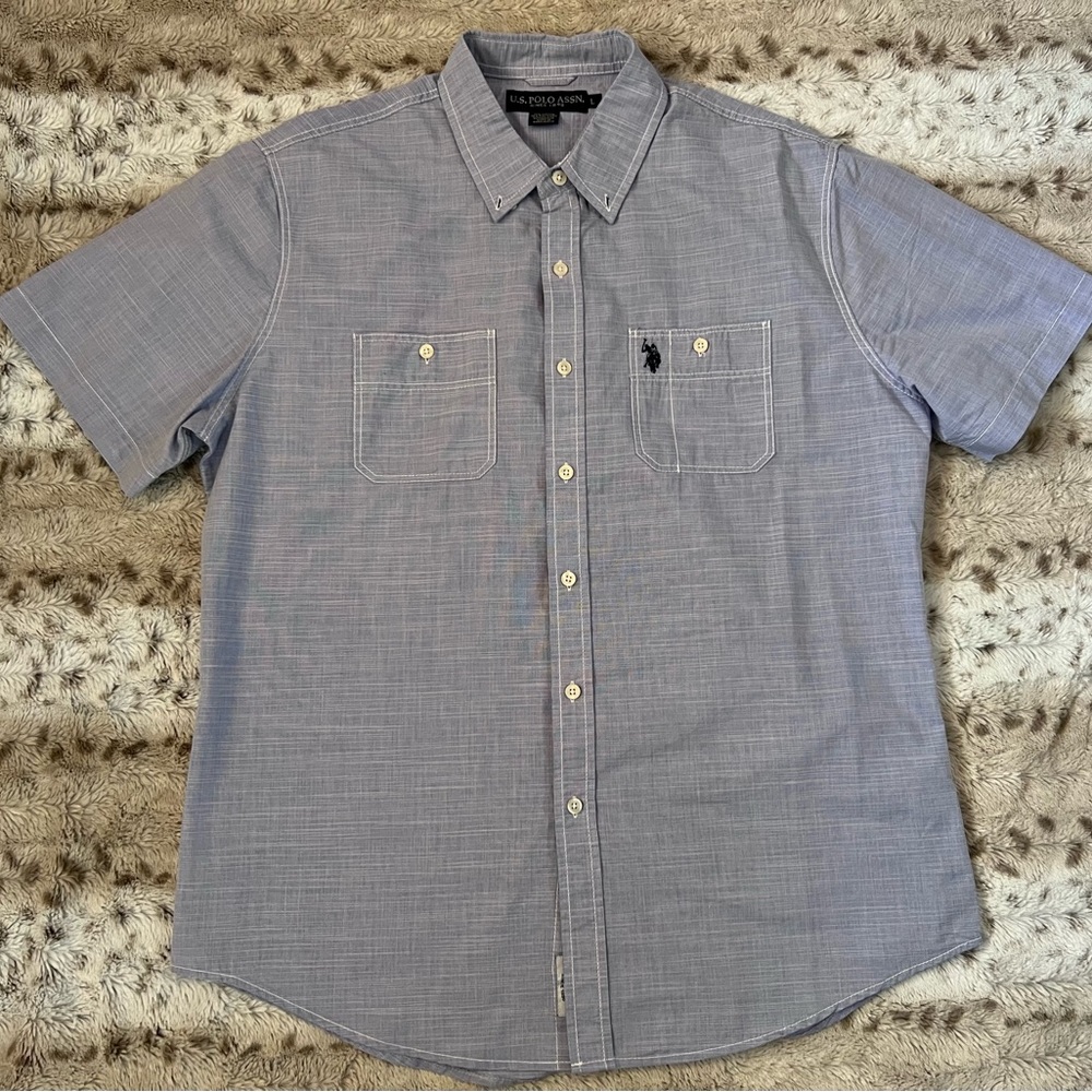 Men’s U.S. Polo Assn. short sleeve collar shirt - Large